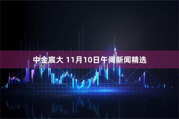 中金宸大 11月10日午间新闻精选